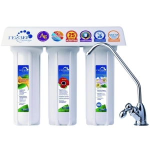 Фильтр Гейзер 3ИВ(Ж) Люкс (мех + Арагон + СВС, кран 3) 11021