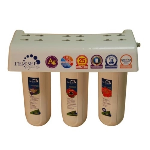 Фильтр Гейзер 3К Люкс для воды с повыш.содерж.железа (БА + Арагон + СВС, кран 3), 18021