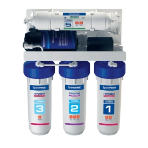 Водоочиститель бытовой обратноосмотический Барьер Профи Осмо 100 с насосом ПД Н151Р02
