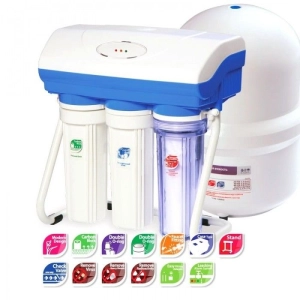 Водоочиститель QM-86 (5-ти ступенч.система с насосом и датчиком протечки), R