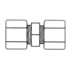 JC 15-6-6 Aquapro Соединитель, трубка 3/8 х 3/8 (резьба)