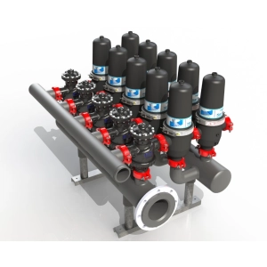 Дисковый фильтр серии V с автомат. блоком промывки, 200х12х3 (12F3V8B) до 180 м3/ч