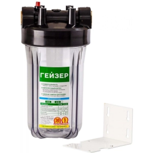 Корпус Гейзер 10ВВ прозрачный, с латунными вставками, арт.50717