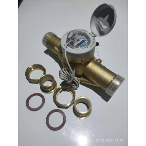 Водосчетчик ZENNER DN40 с имп. выходом (10л/имп) в сборе