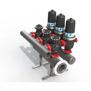 Дисковый фильтр серии L (A3BA3L4) с авт. блоком промывки, 110х3х3 (3F3LA4B) до 75м3/ч