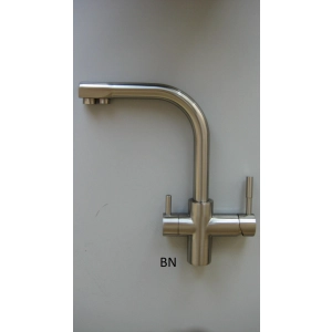 Кран чистой воды, совмещенный со смесителем, начищенный никель (NKD 0212 BN)