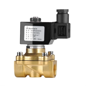 Соленоидный вентиль прямого действия SANLIXIN 1 1/4 NC (ZS1DF02N1H32, BRASS, 0-10 bar, 220V)