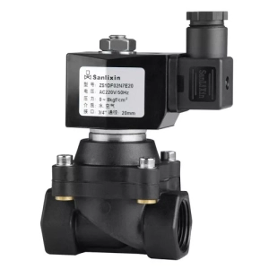 Соленоидный вентиль прямого действия SANLIXIN ¾ NC (ZS1DF02N7E20, plastic, 0-8 bar, 220V)