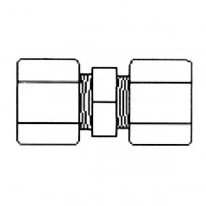 Фитинг JC 15-6-6 Aquapro Соединитель, трубка 3/8 х 3/8 (резьба)